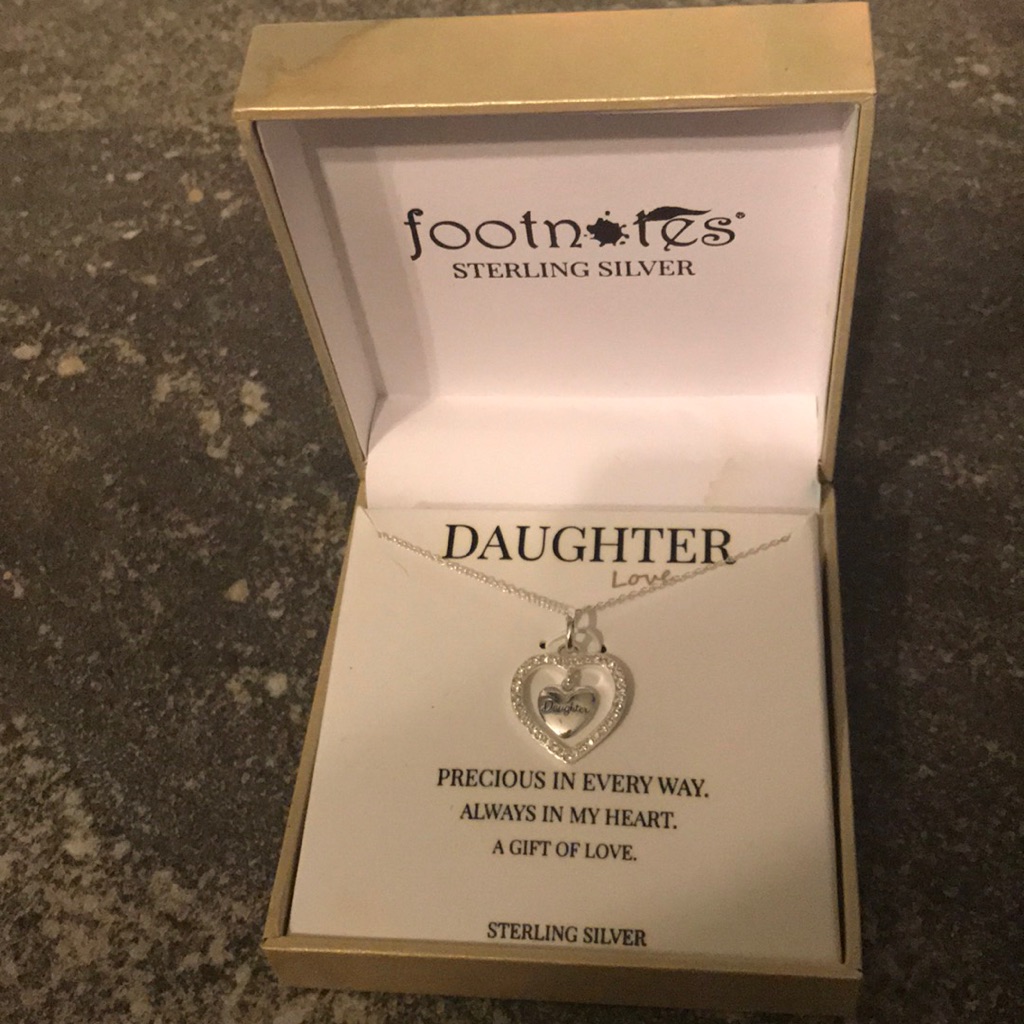Brand New Sterling Silver Daughter Necklace